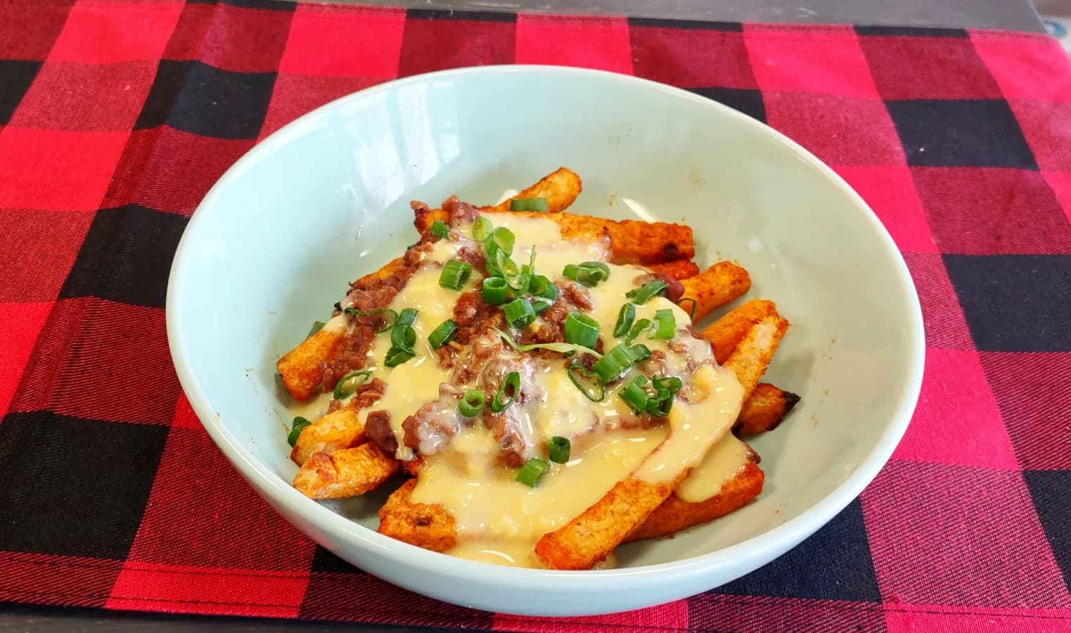 Jicama Chili Cheese Fries