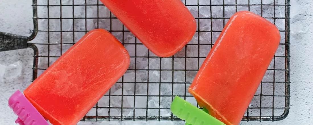 Peach Mango Sunset Popsicles