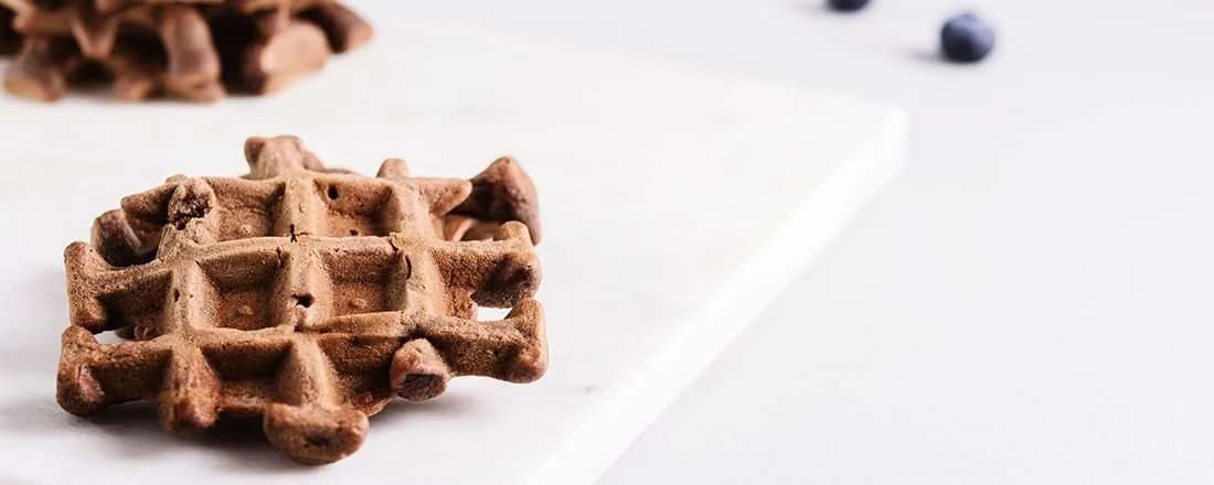 Chocolate Peanut Butter Waffles