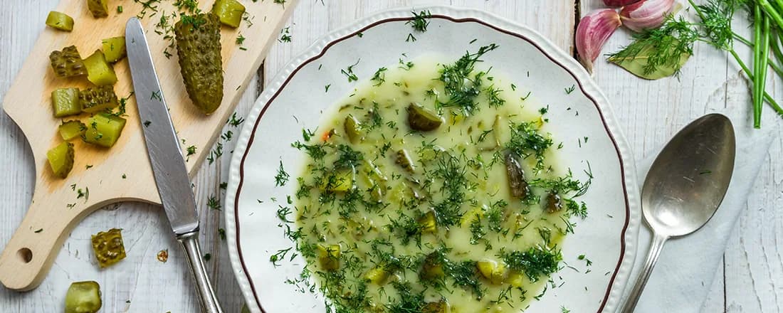 Surprising Dill Pickle Soup